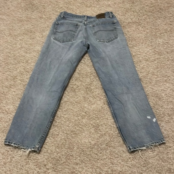 Men’s Distressed Lee Relaxed Fit Jeans 33 x 30 - Picture 2 of 15